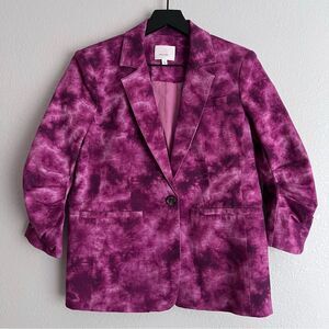 Cinq a Sept Women's Pink Tie Dye Khloe Blazer Size 6